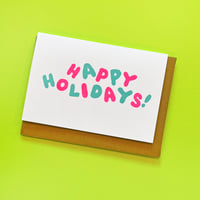 HAPPY HOLIDAYS (SINGLE NOTECARD OR BOX OF 6)