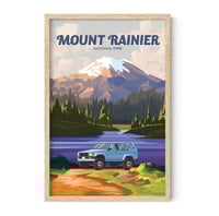 Image 1 of MOUNT RAINIER NATIONAL PARK ART PRINT