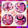 HAIRY & HAPPY sticker sheet!