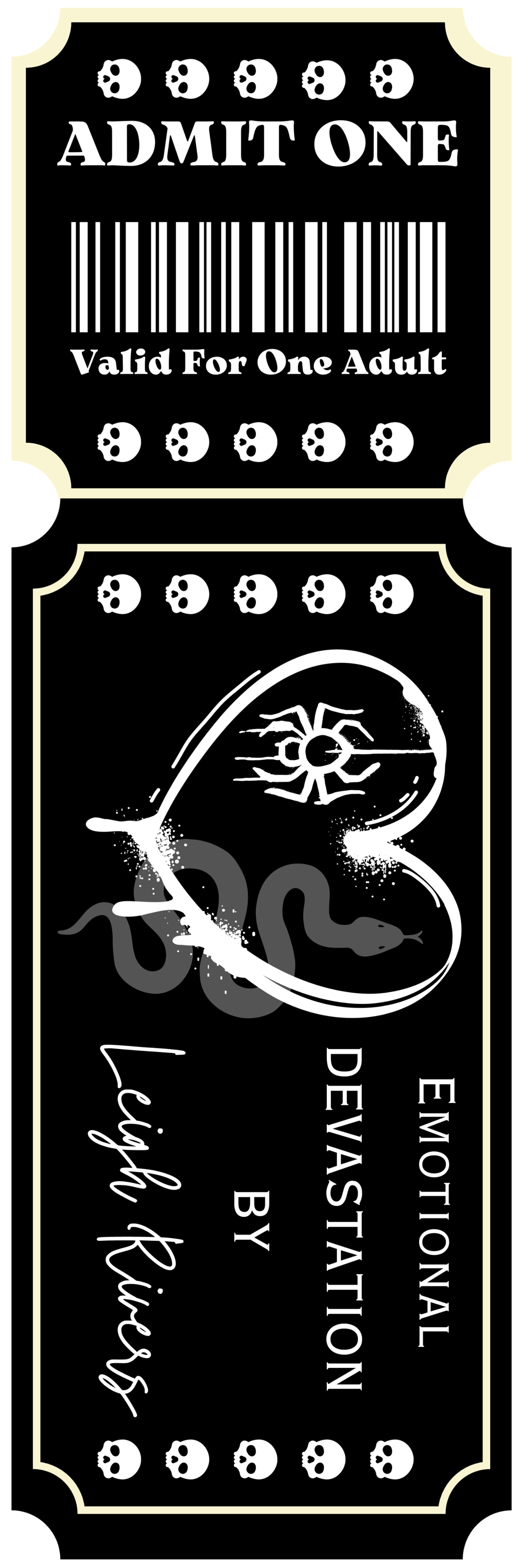 Image of Officially licensed Leigh Rivers emotional devastation bookmark