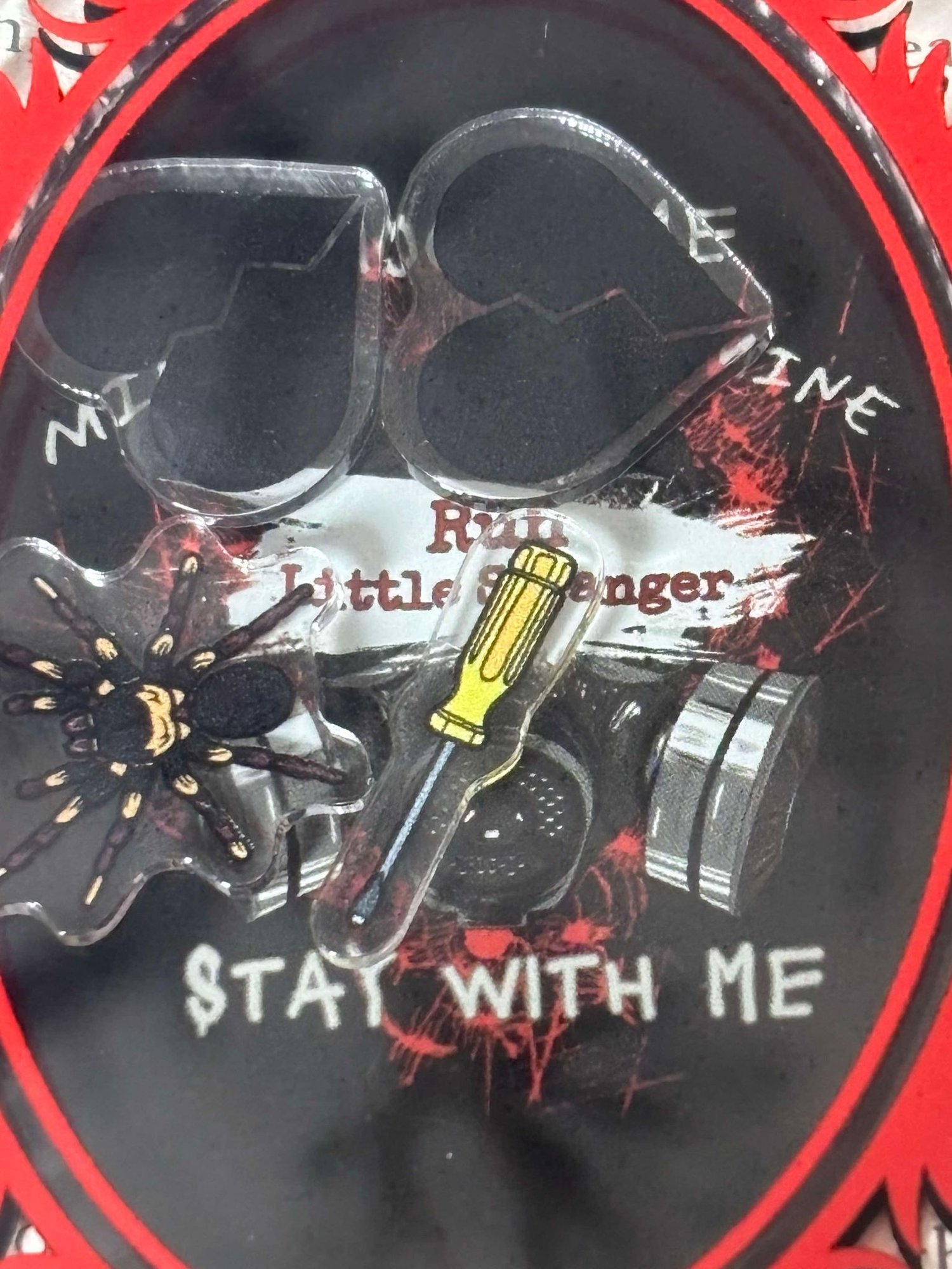 Image of Officially licensed little stranger acrylic shaker keychain 