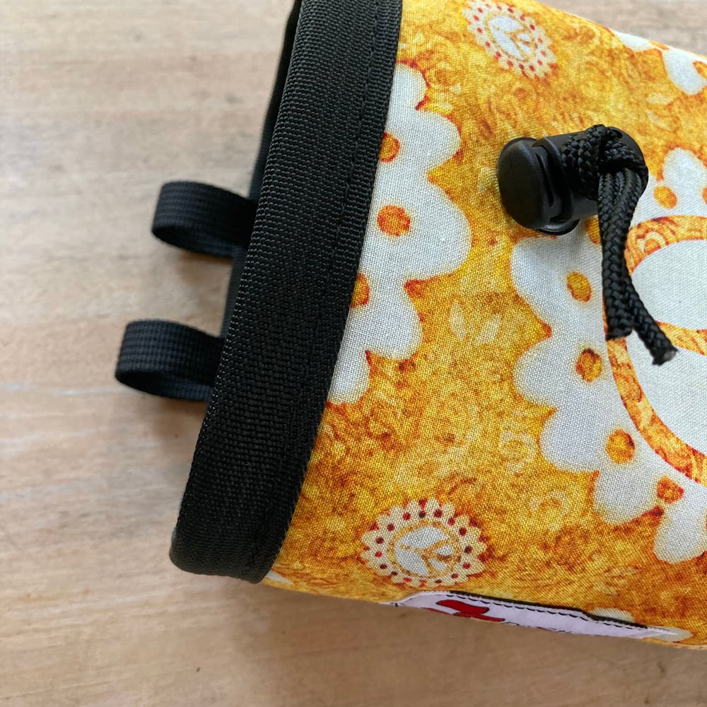 Marigold Peace Sign Chalk Bag