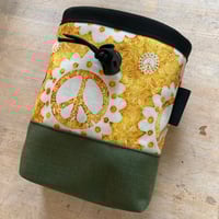 Image 1 of Marigold Peace Sign Chalk Bag