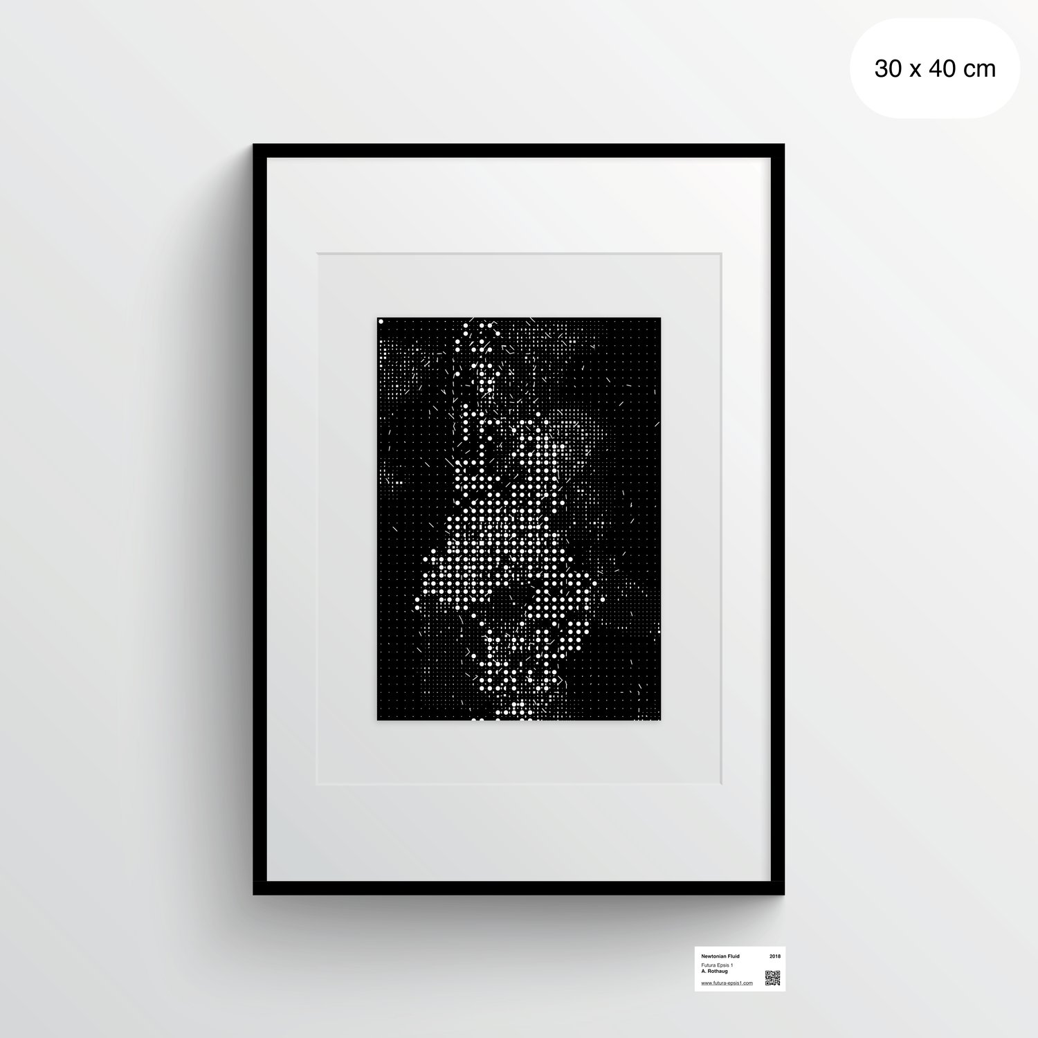 Image of Newtonian Fluid (Dark edition) - Plexiglas print (A3)