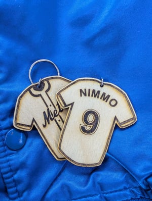 Image of NY Mets Themed Jersey Keychains