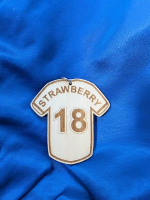 Image of NY Mets Themed Jersey Keychains