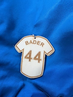 Image of NY Mets Themed Jersey Keychains