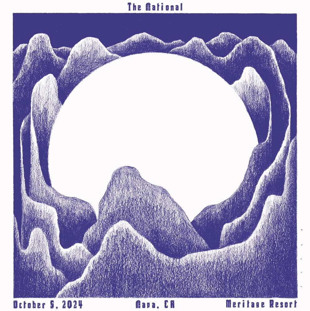 Image of Poster for The National in Napa, CA October 5, 2024