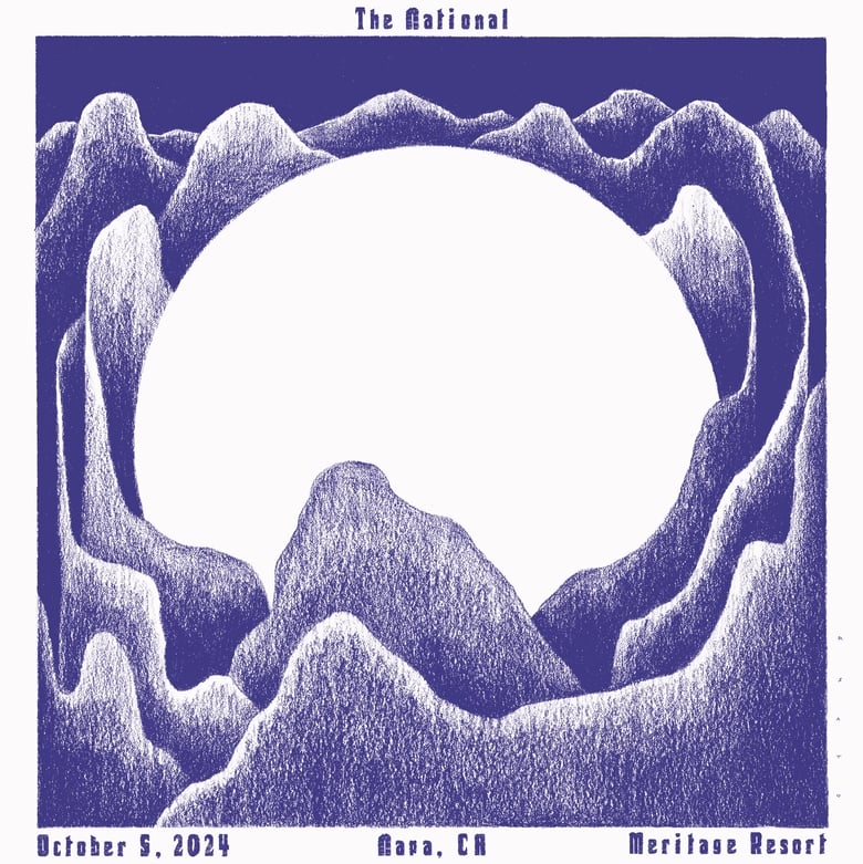 Image of Poster for The National in Napa, CA October 5, 2024