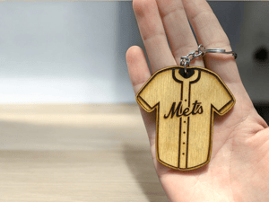Image of NY Mets Themed Jersey Keychains