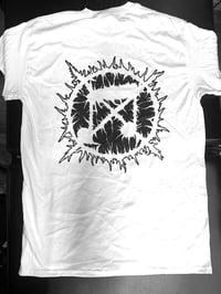 Image 2 of Antimusic Short Sleeve (Double Sided White)