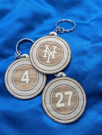 Image 1 of NY Mets "City Connect" Keychain