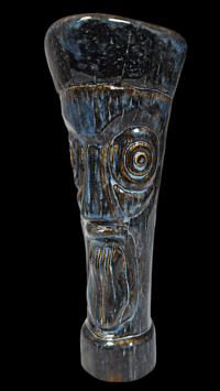 Image 1 of Katiki ARTIST SERIES Castaways No.1 Tiki Mug Limited Edition of 5 (Stone Denim) FREE SHIPPING