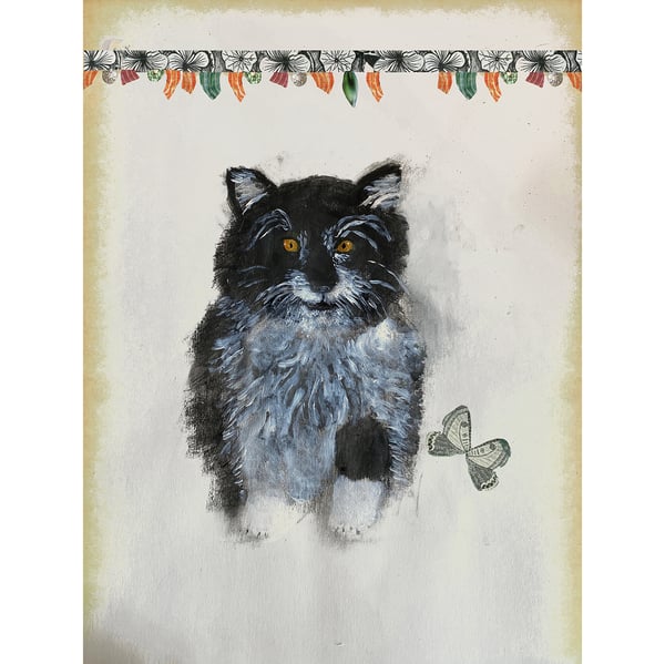 Image of Print Sale: Officer Mittens as a kitten