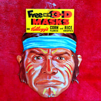 Image 2 of Tomahawk - Kelloggs Corn Flakes mask (1954) - Original Store Display Sign