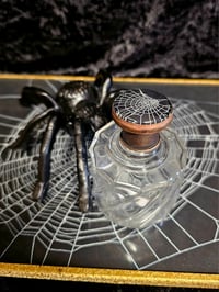 Image 3 of Vintage ornate decorative bottle with  Real Preserved Web B