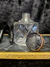 Image 1 of Vintage ornate decorative bottle with  Real Preserved Web B