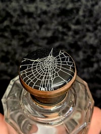 Image 4 of Vintage ornate decorative bottle with  Real Preserved Web B