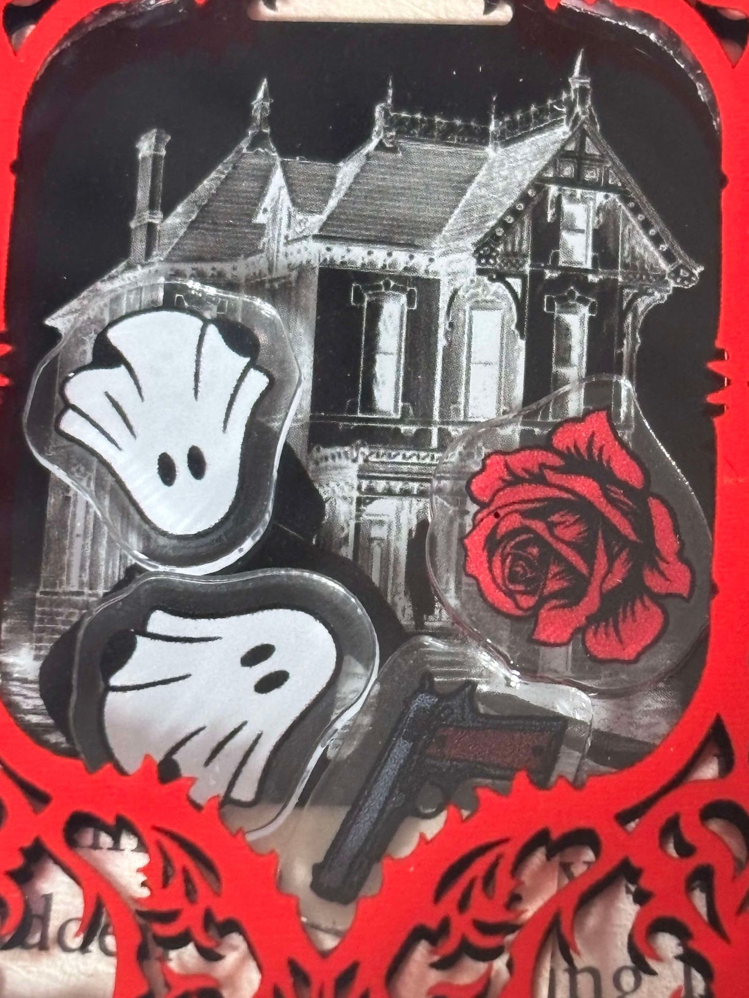 Image of Officially licensed haunting Adeline shaker acrylic keychain 