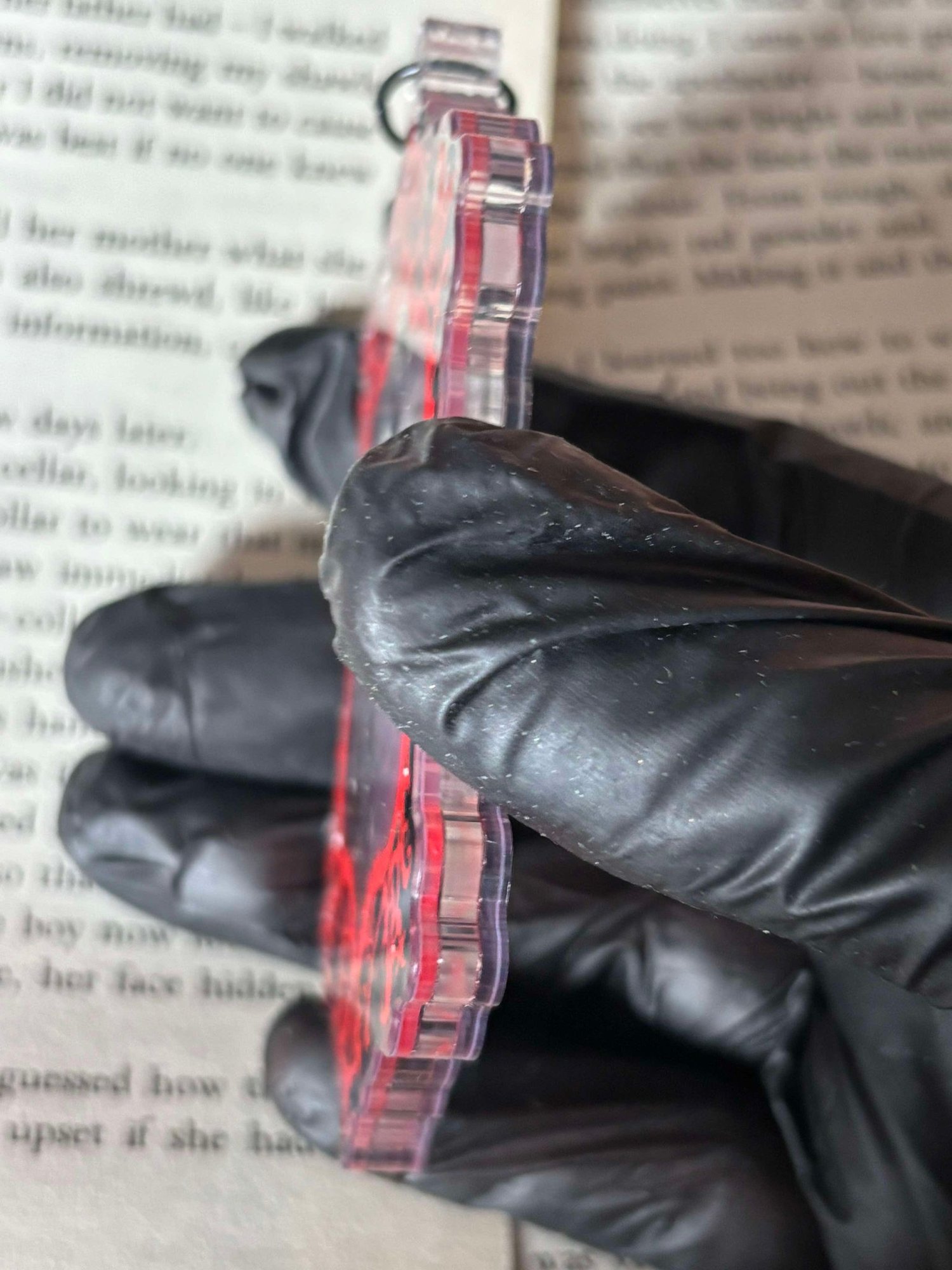 Image of Officially licensed haunting Adeline shaker acrylic keychain 