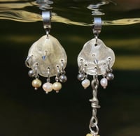 Image 1 of Asymmetrical Jingle Shell Earrings  