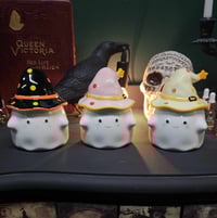 Image 1 of Ghost Mug With Witch Hat 3 Colour Options