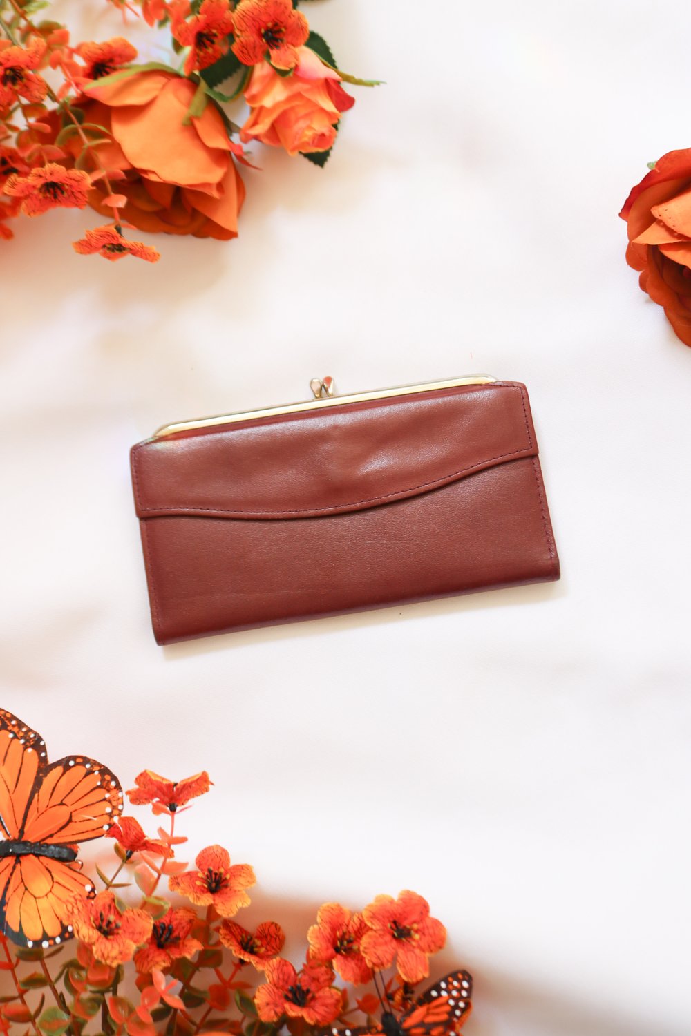 Vintage 80s Amity Cowhide Wallet 