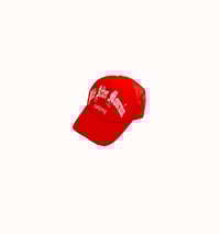Image 2 of Red L.A.M snapback trucker hat