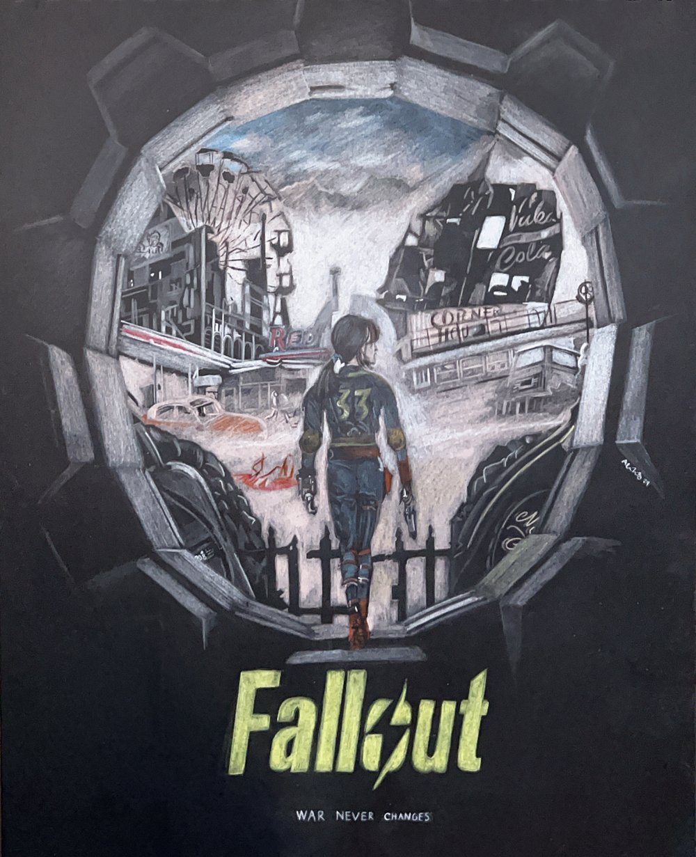 Image of “War never changes.” FALLOUT SERIES Art Print