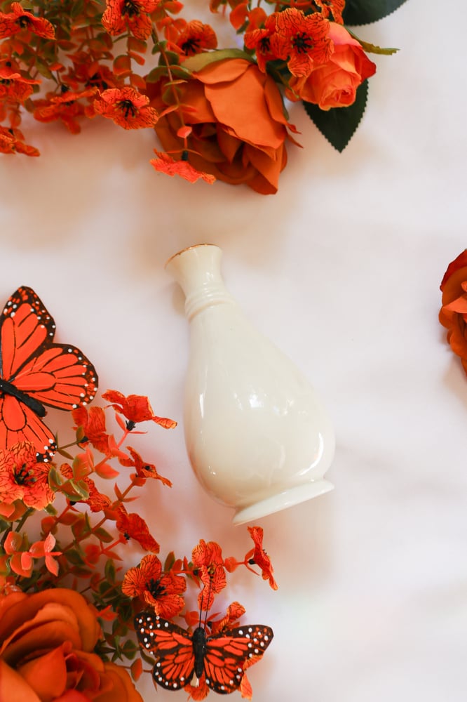Image of Vintage Cameo Ribbon Vase Royal Heritage Collection 