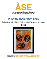 FRAMED WORKS ON PAPER ASE EMBODYING THE DIVINE OPENING SALE 