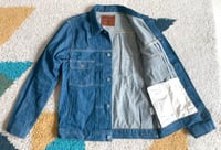 Image 4 of Oni Denim 2024ss ONI-02516P-OFBD faded blue selvedge denim jacket, size 42