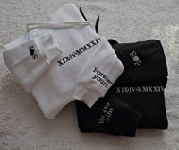 Image 1 of Roman Numerals With Eachothers Initials And a special message