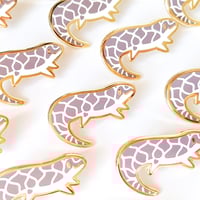 Image 2 of Frosted Flatwoods Salamander - Mini Amphibian Enamel Pins