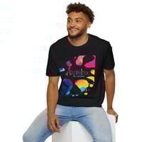 Image 1 of AWBT Black Color-Splash Unisex T-Shirt