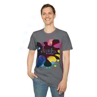 Image 1 of AWBT Heather Gray Color-Splash Unisex T-Shirt