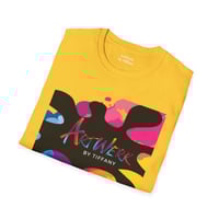 Image 4 of AWBT Yellow Color-Splash Unisex T-Shirt