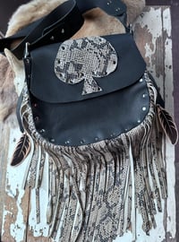 Image 4 of Snake Spade Fringe Bag
