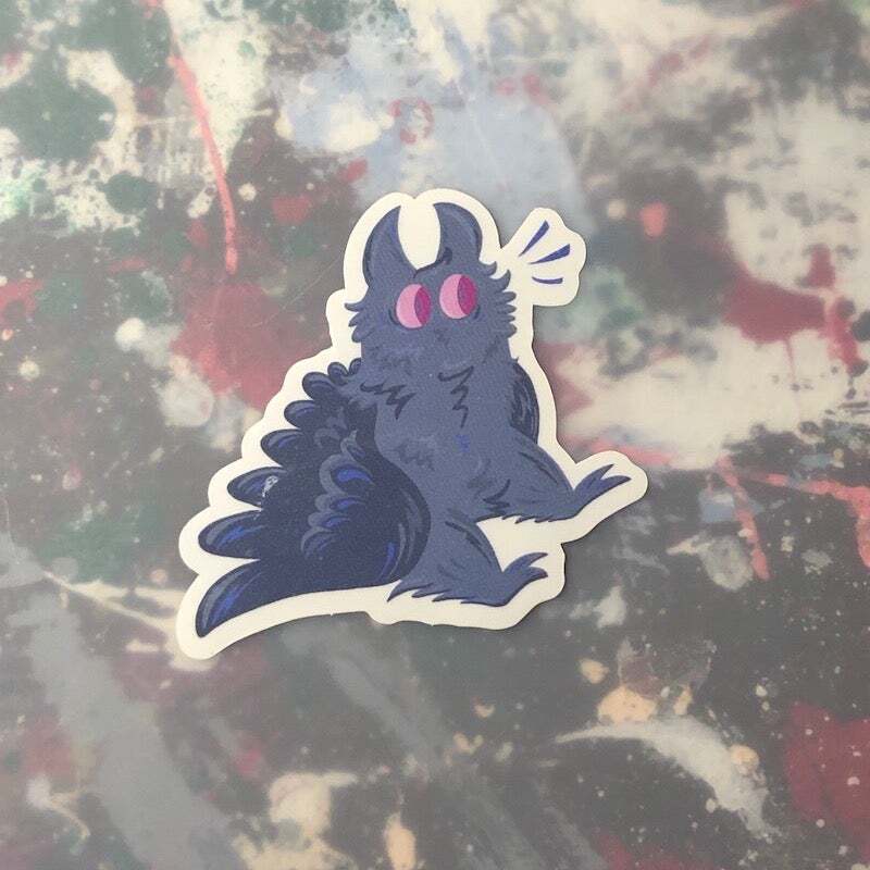 Image of Sitting Mothfriend Sticker