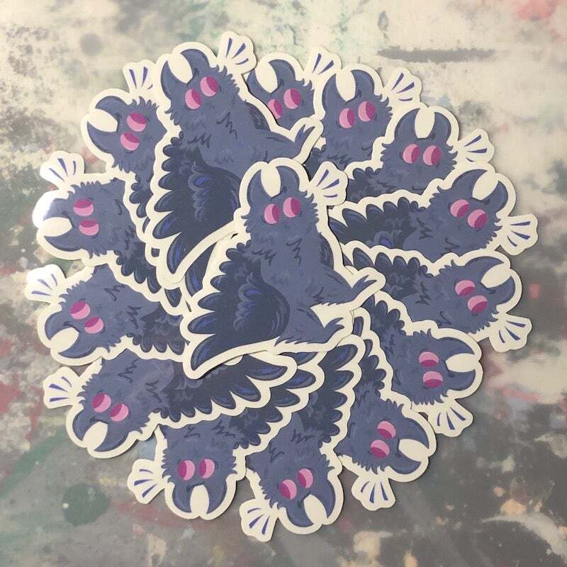 Image of Sitting Mothfriend Sticker