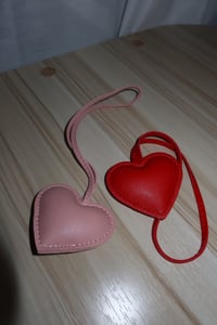 Image 4 of Heart Leather Charm