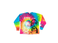 Image 1 of Sade Adu black panther party make art not war tie dye long sleeve