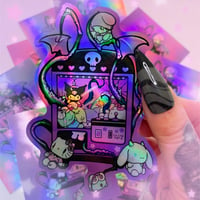 Image 1 of Monster Claw-Machine holographic sticker 👾