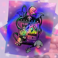 Image 2 of Monster Claw-Machine holographic sticker 👾