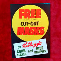 Image 2 of Witch - Kelloggs Corn Flakes mask (1954) - Original Store Display Sign