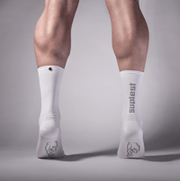 Image 2 of FINGERSCROSSED x suplest Socks white