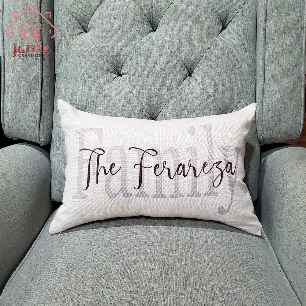 Image of Family Name Lumbar Pillow