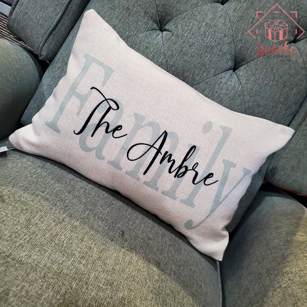 Image of Family Name Lumbar Pillow