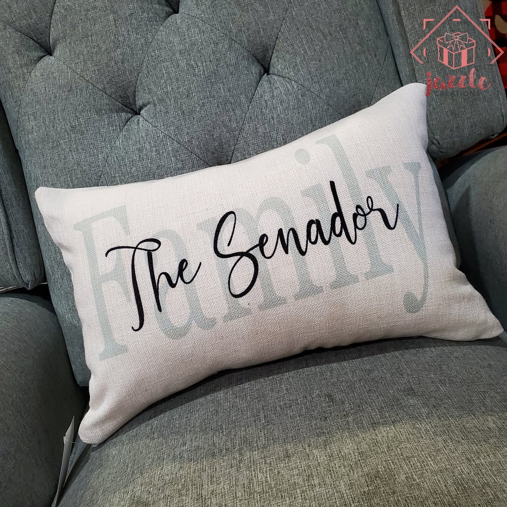 Image of Family Name Lumbar Pillow