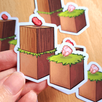 Image 1 of Parkour Civilization Food Jump 2.5 Inch Sticker